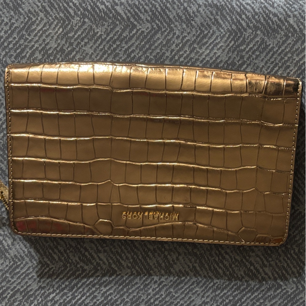 Michael Kors Gold Embossed Wallet